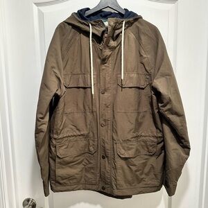 Roots Canada Men’s Hooded Parka Jacket, Size Large